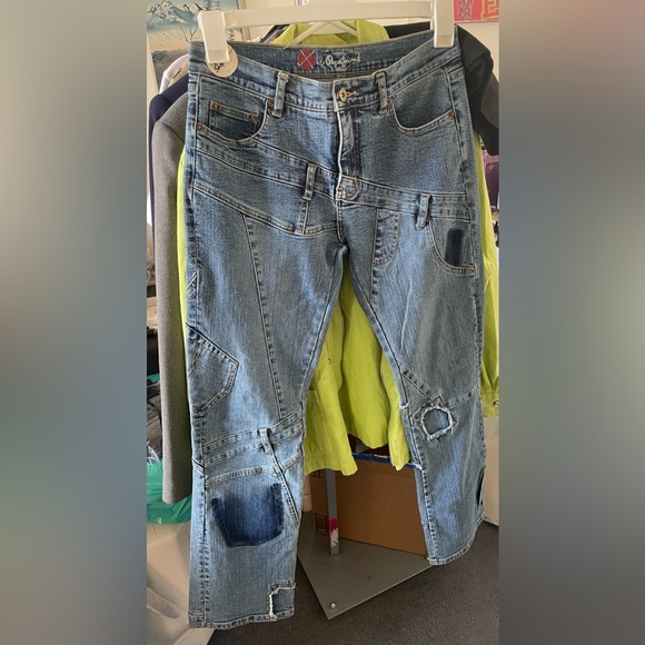 Pepe Vintage Deconstructed Denim Jeans - Ecxellent condition! Size 30 - Picture 1 of 5